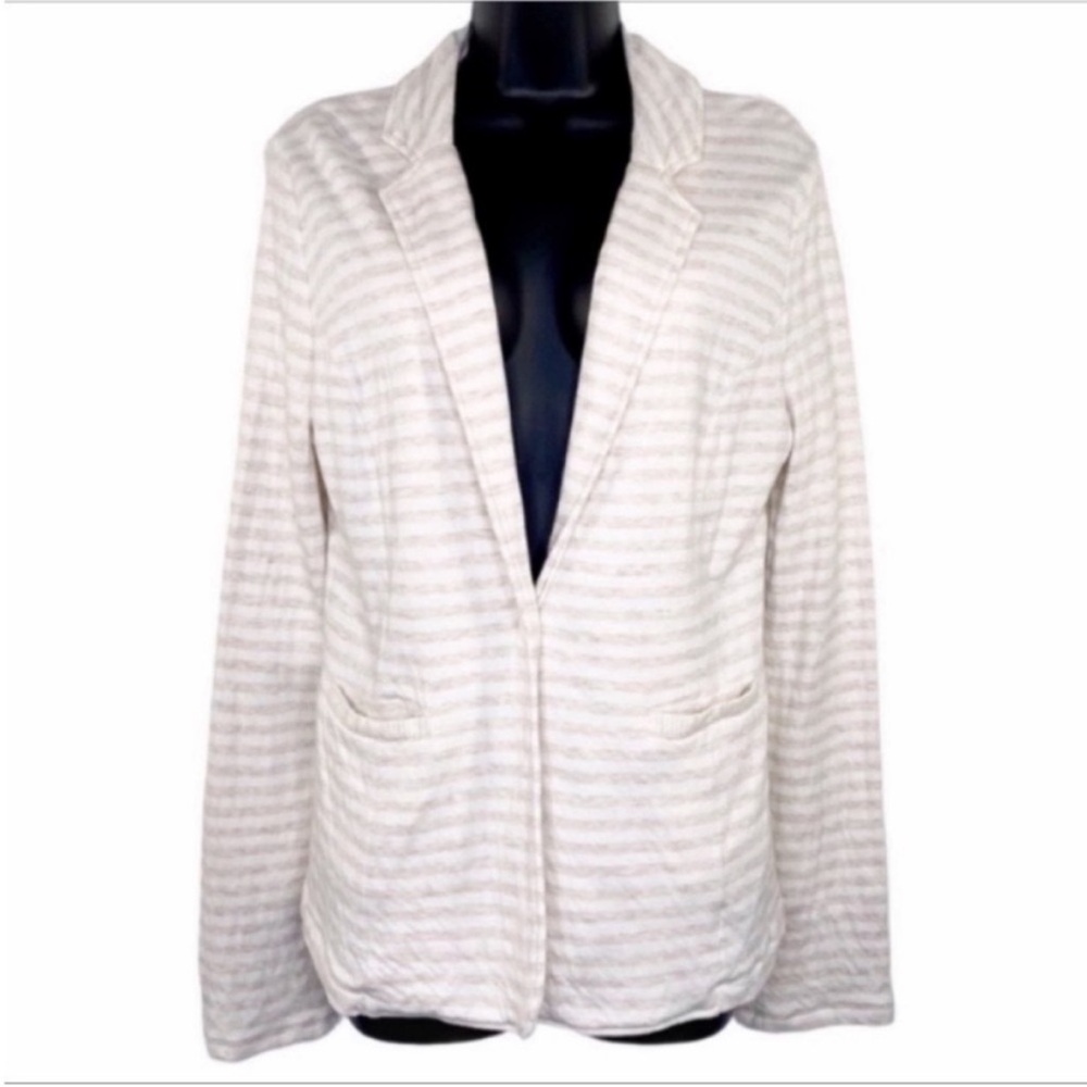 CASLON stripped blazer jacket M